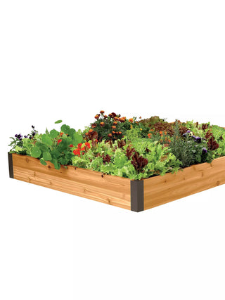 Cedar Raised Beds, 4' Wide (7.25" D)