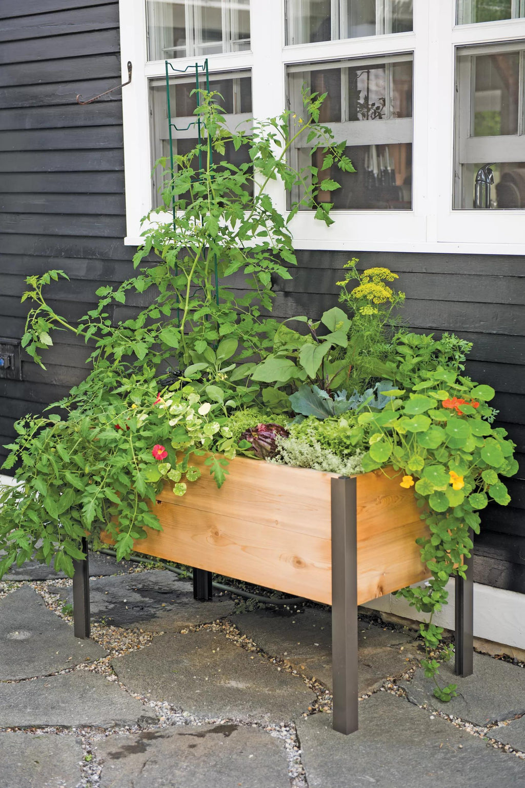 above ground planters boxes Elevated Cedar Planter Box, 2' x 4'