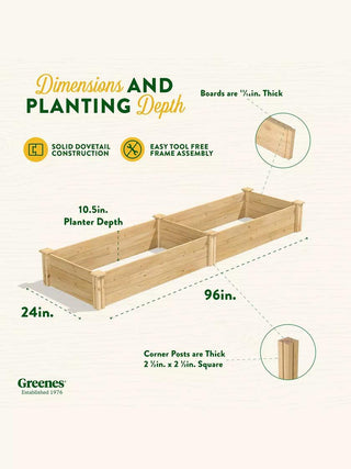 2' Cedar Raised Bed Garden Beds
