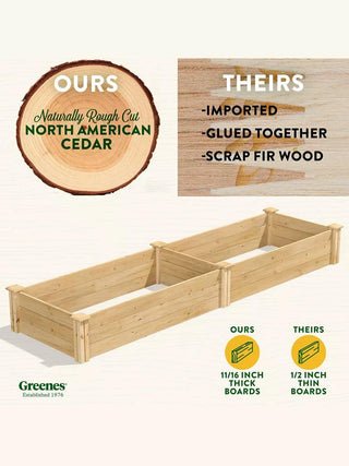 2' Cedar Raised Bed Garden Beds