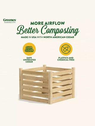 Cedar Wood Composter, 23 Cubic Feet