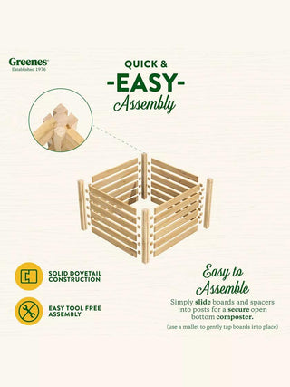 Cedar Wood Composter, 23 Cubic Feet