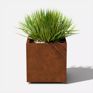 Veradek Corten Steel Cube Planters