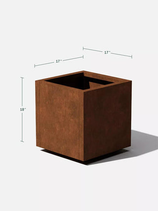 Veradek Corten Steel Cube Planters