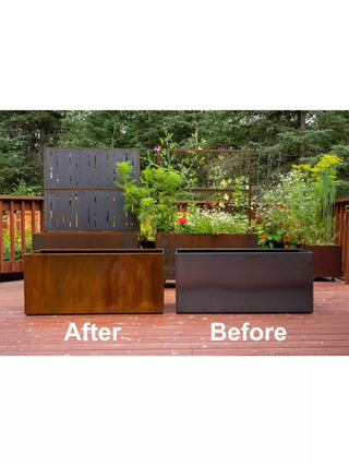 Nice Corten Steel Trough Planters