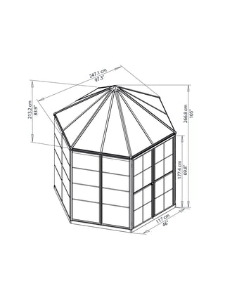 Canopia® by Palram Oasis Hexagon Greenhouse