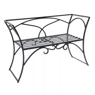 Achla Designs Wrought Iron Arbor Bench with Back