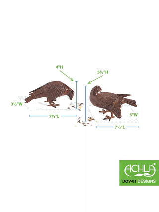 Achla Designs Bronzed Doves Pair