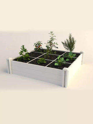 Raised Garden Bed with Grow Grid, 4' x 4'