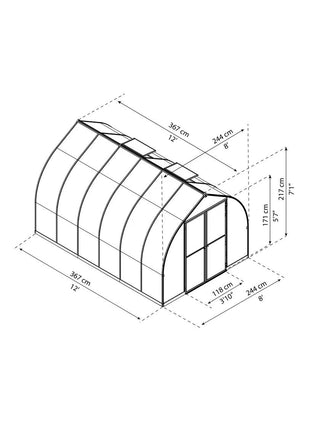Canopia® by Palram Bella™  Greenhouse, 8'