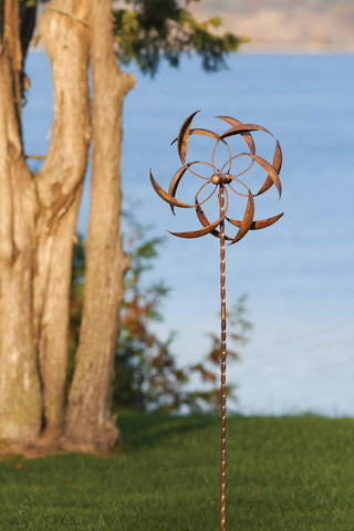 Feather Staked Wind Spinner, 15"