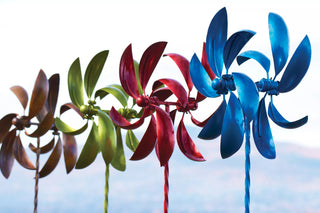 Feather Staked Wind Spinner, 32"