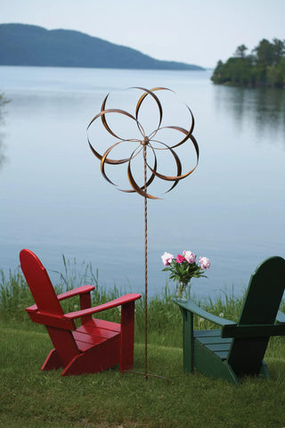 Feather Staked Wind Spinner, 32"