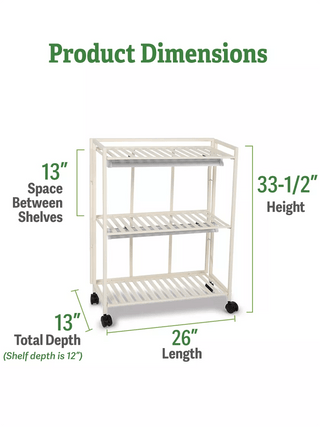 Oslo 2-Tier LED Grow Light Garden, 2 Fixtures