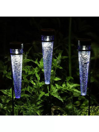 Achla Designs Solar Sparkle Cone with Stakes, Set of 3