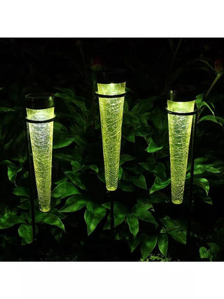 Achla Designs Solar Sparkle Cone with Stakes, Set of 3
