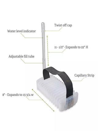Adjustable Self-Watering Insert for Pots and Planters