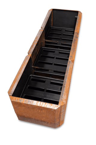 Corten Steel Modular Raised Bed, 2'x6' (17.5" D)