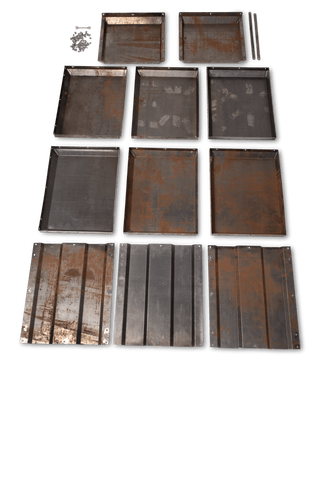 Corten Steel Modular Raised Bed, 2'x6' (17.5" D)