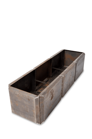 Corten Steel Modular Raised Bed, 2'x6' (17.5" D)