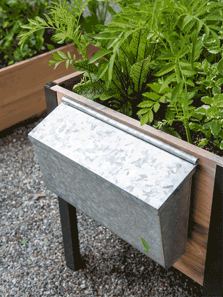 Galvanized Garden Tool Storage Box