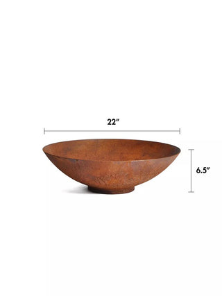 Veradek Corten Steel Round Bowl Planters