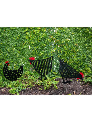 Chicken Friends Garden Stakes Set