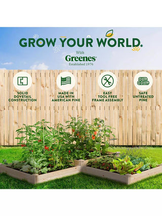 2-Tier Pine Raised Garden Bed, 4'x12'
