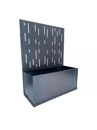 Nice Corten Trough Planters with Privacy Screen