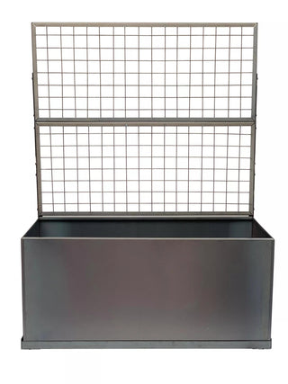 Nice Corten Trough Planters with Trellis