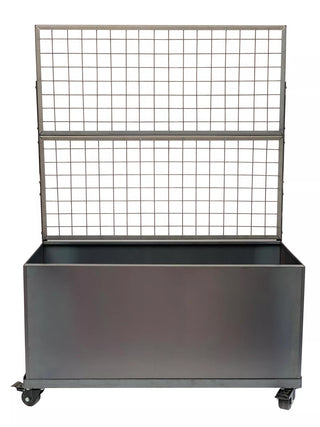 Nice Corten Trough Planters with Trellis