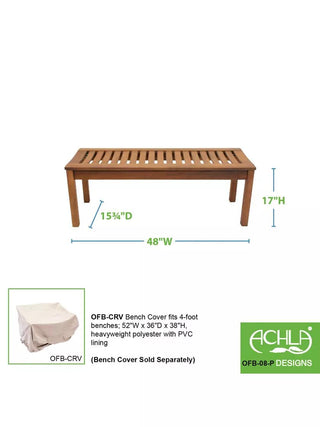 Achla Designs Backless Bench, 4'