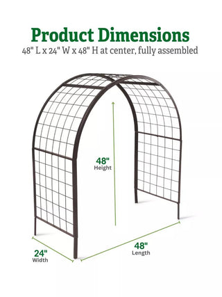 2' x 4' Arch Trellis for Planter Boxes