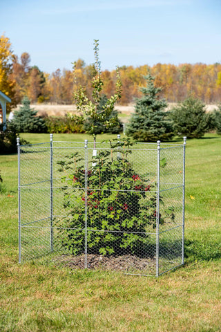 Tall Chicken Wire Critter Fence Extension Panel, Set of 2