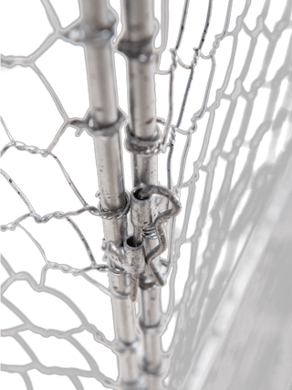 Tall Chicken Wire Critter Fence with Gate
