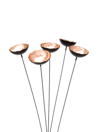 Copper Poppy Sways, Set of 5