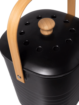 Contemporary Eco-Bamboo Compost Pail
