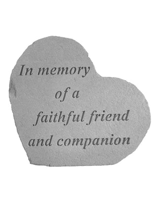 In Memory of a Faithful Friend Memorial Stone