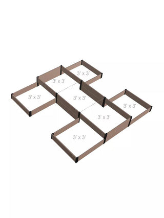 EverBloom Terraced H-Shape Garden Bed