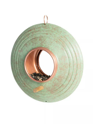 Round Fly-Thru™ Bird Feeder With Copper Accents