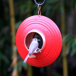 Round Fly-Thru™ Bird Feeder With Copper Accents