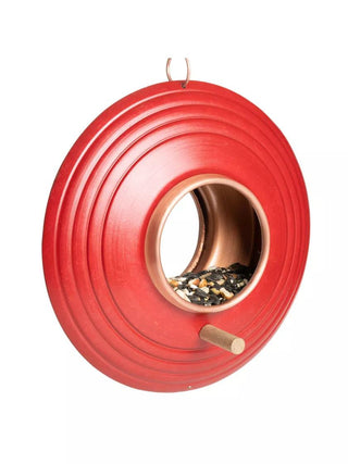 Round Fly-Thru™ Bird Feeder With Copper Accents