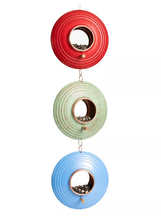 Round Fly-Thru™ Bird Feeder With Copper Accents