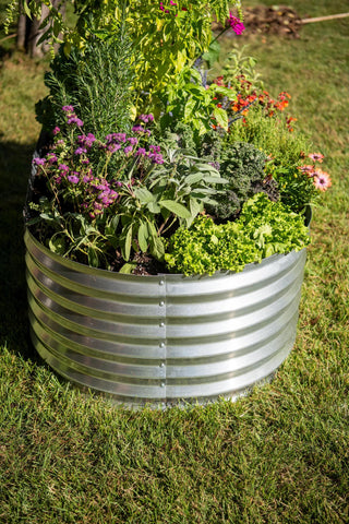 Oval Metal Raised Bed (17.75" D)