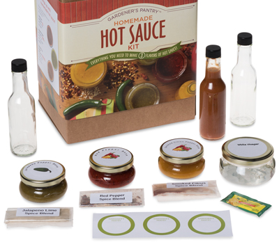 Kit for making hot sauces