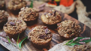 Pecan Streusel Spiced Sweet Potato Muffins