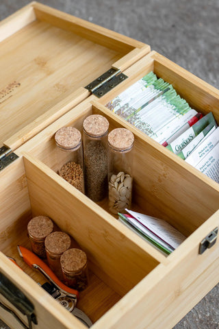 Bamboo Seed Saver Kit, 3 Compartments
