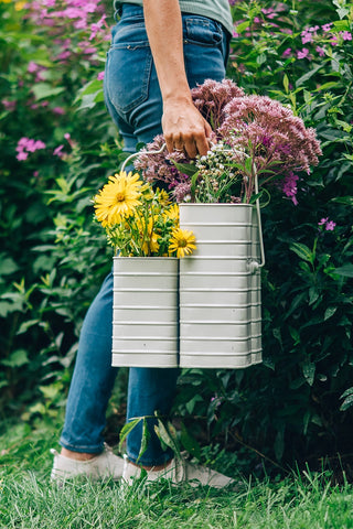 Cream Flower Caddy