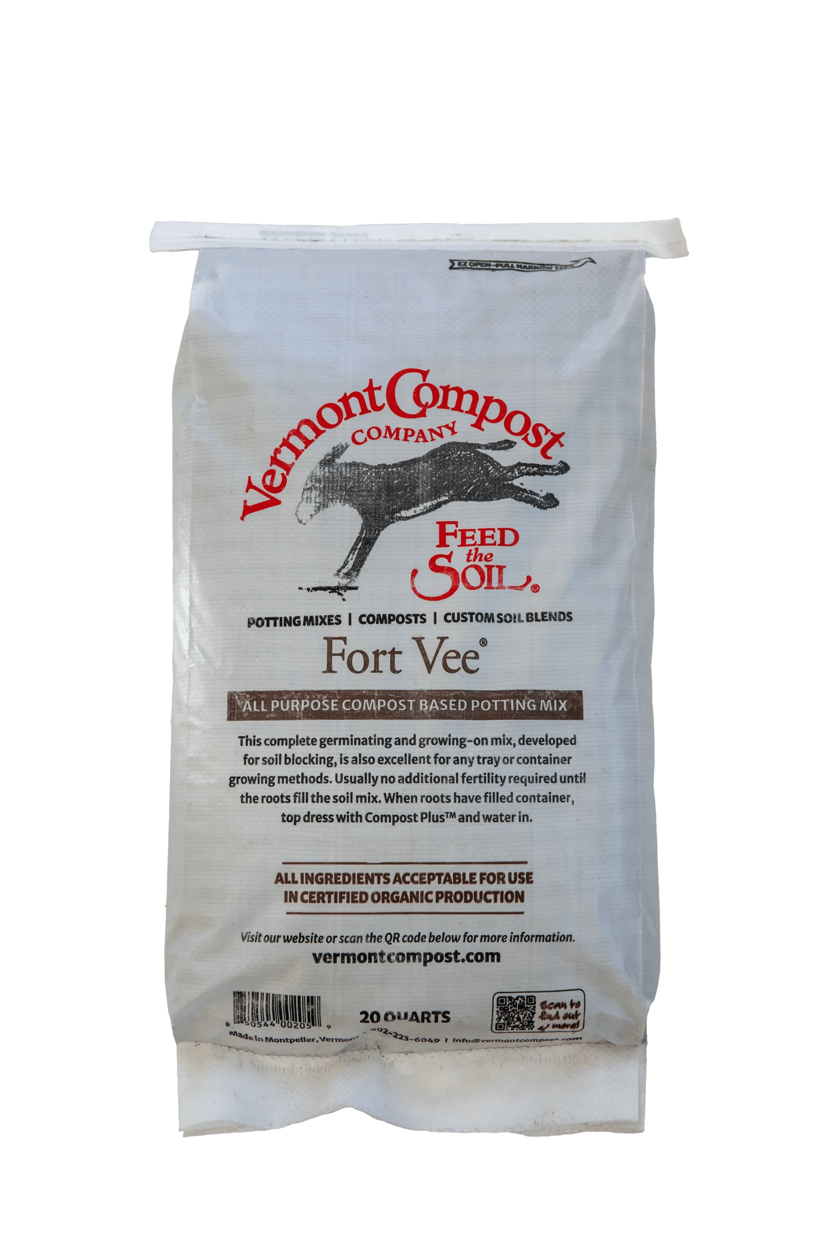 certified organic potting mix Fort Vee Compost-Based Potting Mix