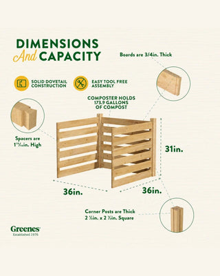 Cedar Wood Composter Add-On Kit